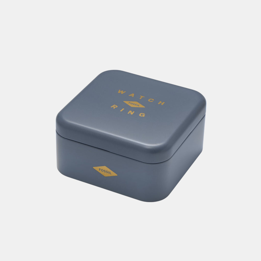 Watch Ring Women Quartz Gold Dial Analog Stainless Steel Watch ES5392