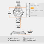 Gilmore Women Quartz Silver Dial Analog Stainless Steel Watch ES5393