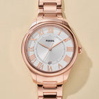 Gilmore Women Quartz Silver Dial Analog Stainless Steel Watch ES5394