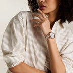 Gilmore Women Quartz Silver Dial Analog Stainless Steel Watch ES5394