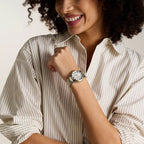 Gilmore Women Quartz Silver Dial Analog Stainless Steel Watch ES5396