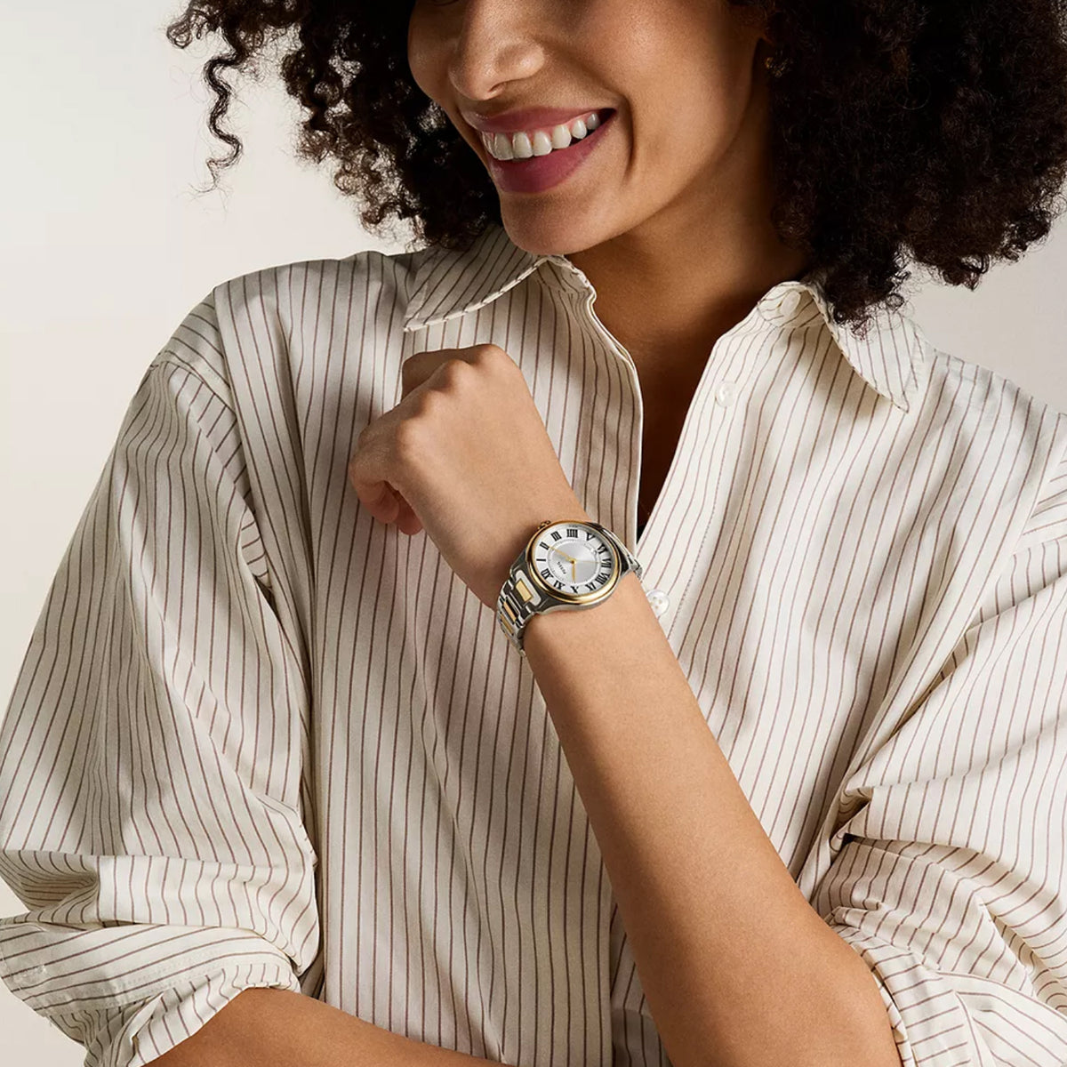 Gilmore Women Quartz Silver Dial Analog Stainless Steel Watch ES5396
