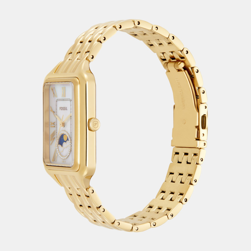 Raquel Women Quartz Mother Of Pearl Dial Analog Stainless Steel Watch ES5398