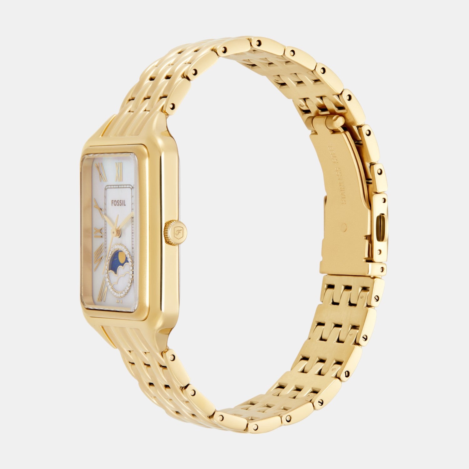 Raquel Women Quartz Mother Of Pearl Dial Analog Stainless Steel Watch ES5398