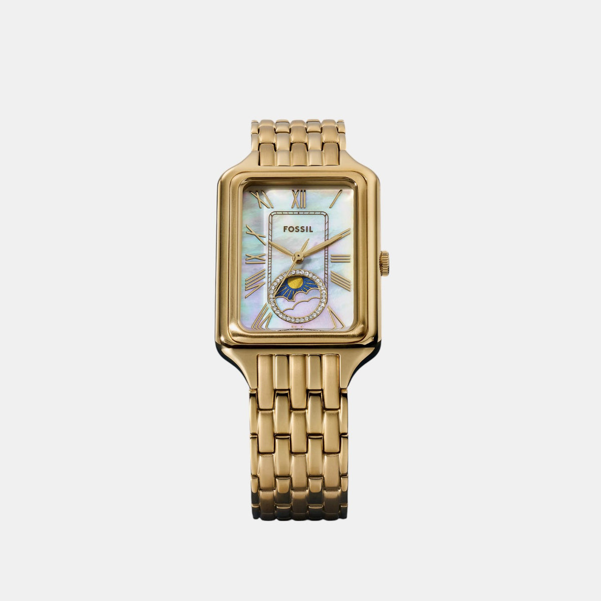 Raquel Women Quartz Mother Of Pearl Dial Analog Stainless Steel Watch ES5398