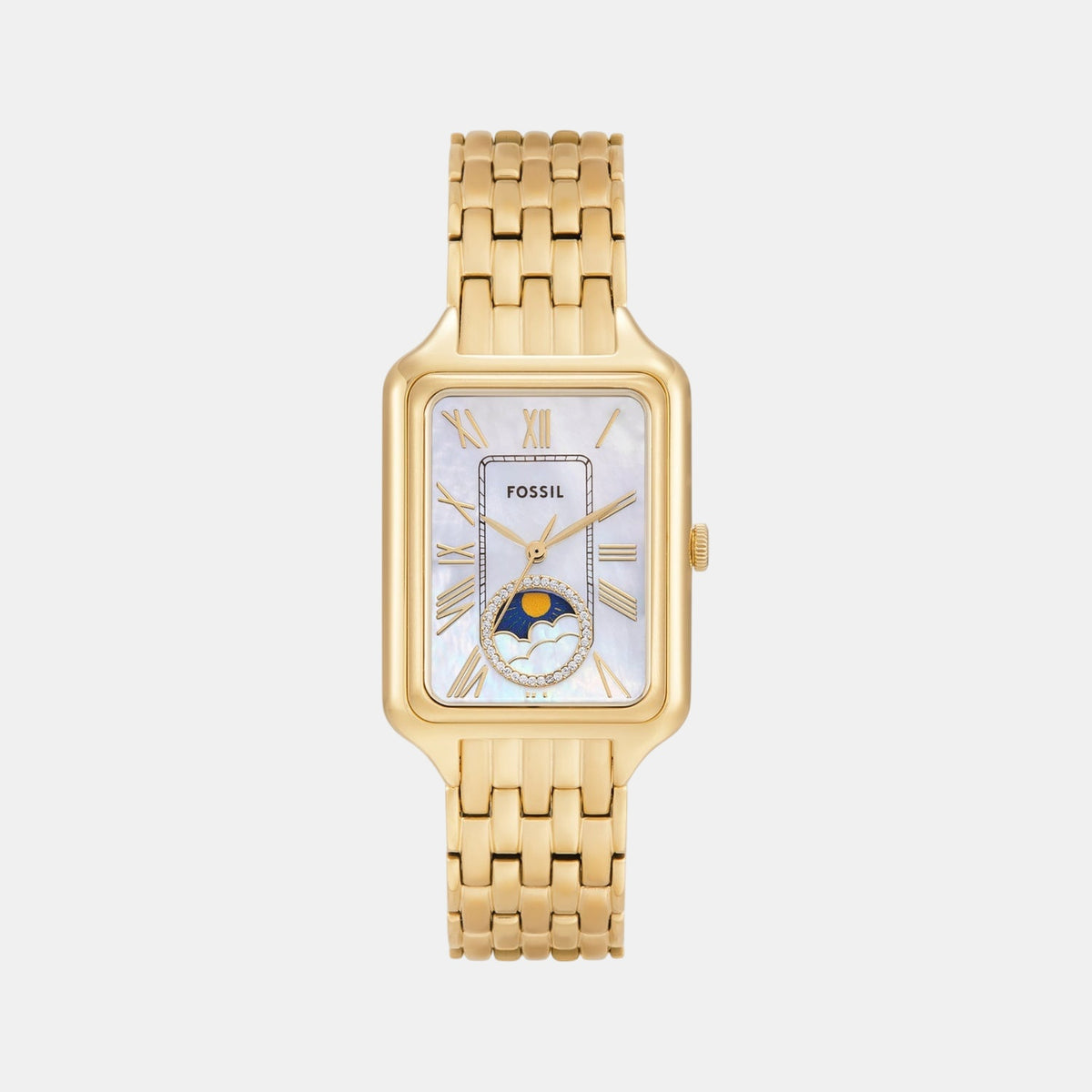 Raquel Women Quartz Mother Of Pearl Dial Analog Stainless Steel Watch ES5398