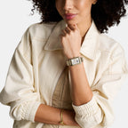 Raquel Women Quartz Mother Of Pearl Dial Analog Stainless Steel Watch ES5399