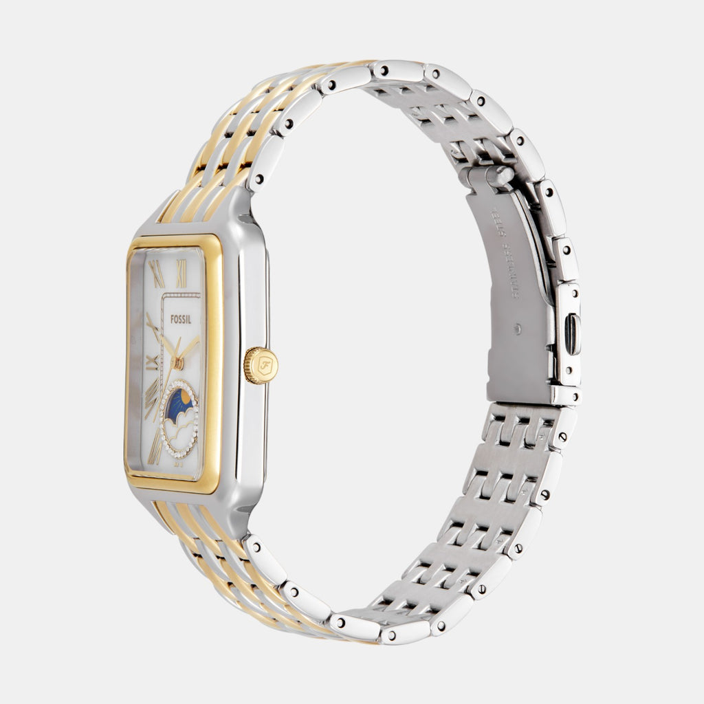 Raquel Women Quartz Mother Of Pearl Dial Analog Stainless Steel Watch ES5399