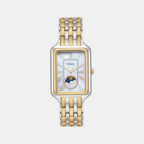 Raquel Women Quartz Mother Of Pearl Dial Analog Stainless Steel Watch ES5399