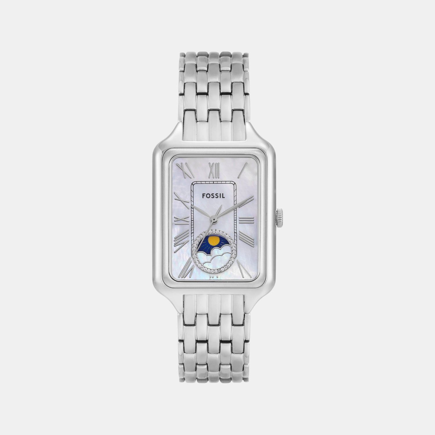 Raquel Women Quartz Mother Of Pearl Dial Analog Stainless Steel Watch ES5400