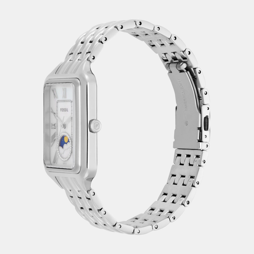 Raquel Women Quartz Mother Of Pearl Dial Analog Stainless Steel Watch ES5400