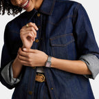 Raquel Women Quartz Pink Mother Of Pearl Dial Analog Stainless Steel Watch ES5401