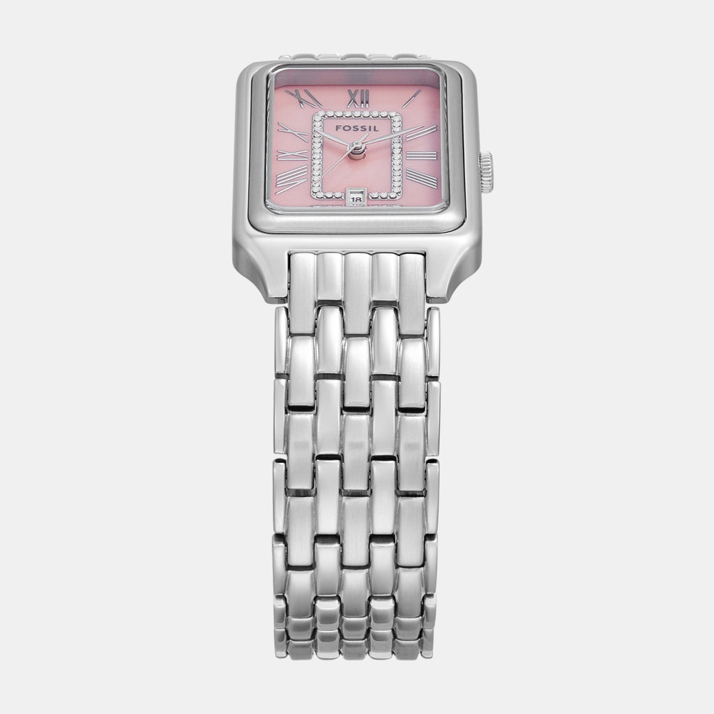 Raquel Women Quartz Pink Mother Of Pearl Dial Analog Stainless Steel Watch ES5401