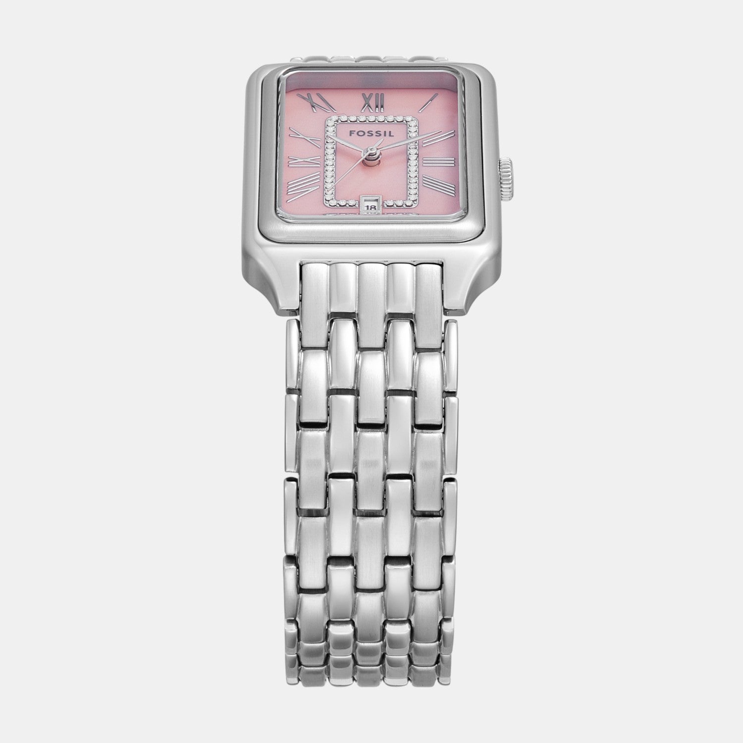 Raquel Women Quartz Pink Mother Of Pearl Dial Analog Stainless Steel Watch ES5401