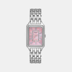 Raquel Women Quartz Pink Mother Of Pearl Dial Analog Stainless Steel Watch ES5401