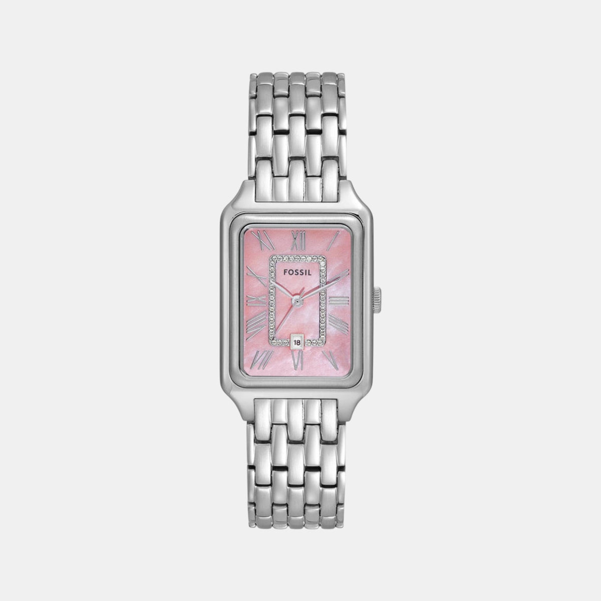 Raquel Women Quartz Mother Of Pearl Dial Analog Stainless Steel Watch ES5401