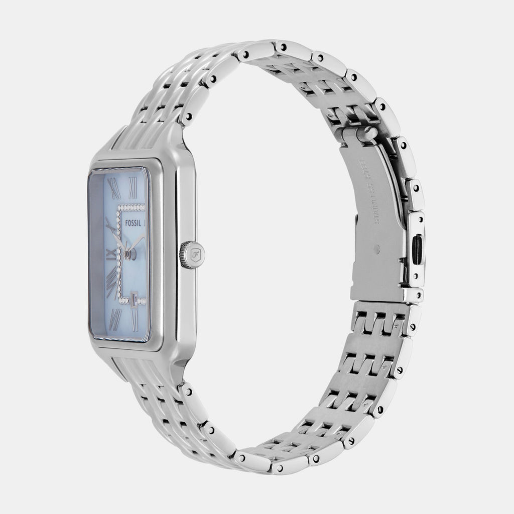 Raquel Women Quartz Mother Of Pearl Dial Analog Stainless Steel Watch ES5402