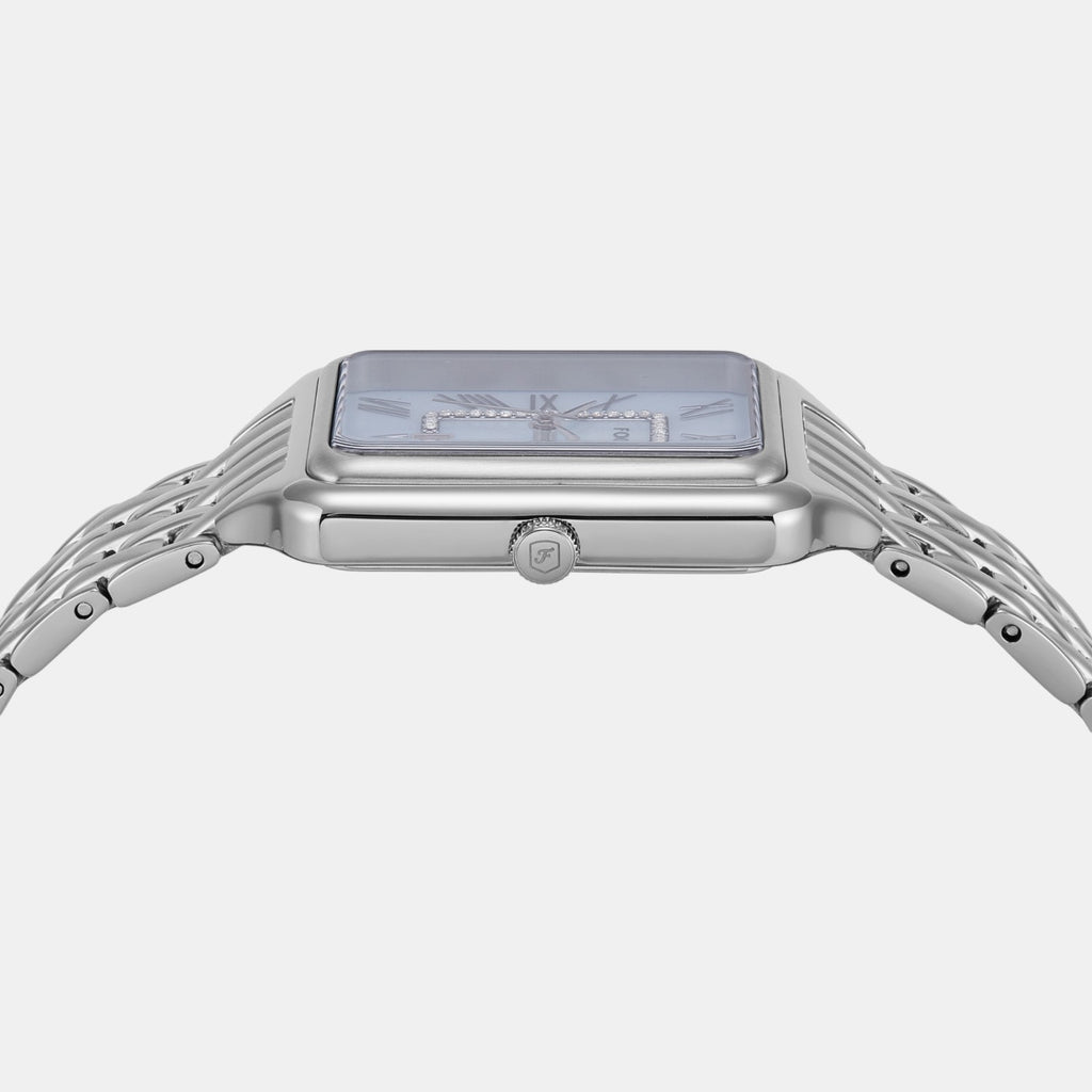 Raquel Women Quartz Mother Of Pearl Dial Analog Stainless Steel Watch ES5402