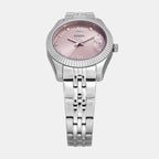 Scarlette Women Quartz Pink Dial Analog Stainless Steel Watch ES5403