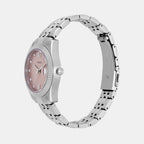 Scarlette Women Quartz Pink Dial Analog Stainless Steel Watch ES5403