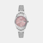 Scarlette Women Quartz Pink Dial Analog Stainless Steel Watch ES5403