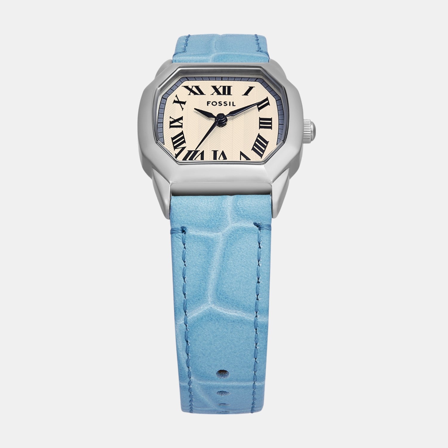 Harlow Women Quartz Cream Dial Analog Leather Watch ES5405