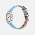 Harlow Women Quartz Cream Dial Analog Leather Watch ES5405