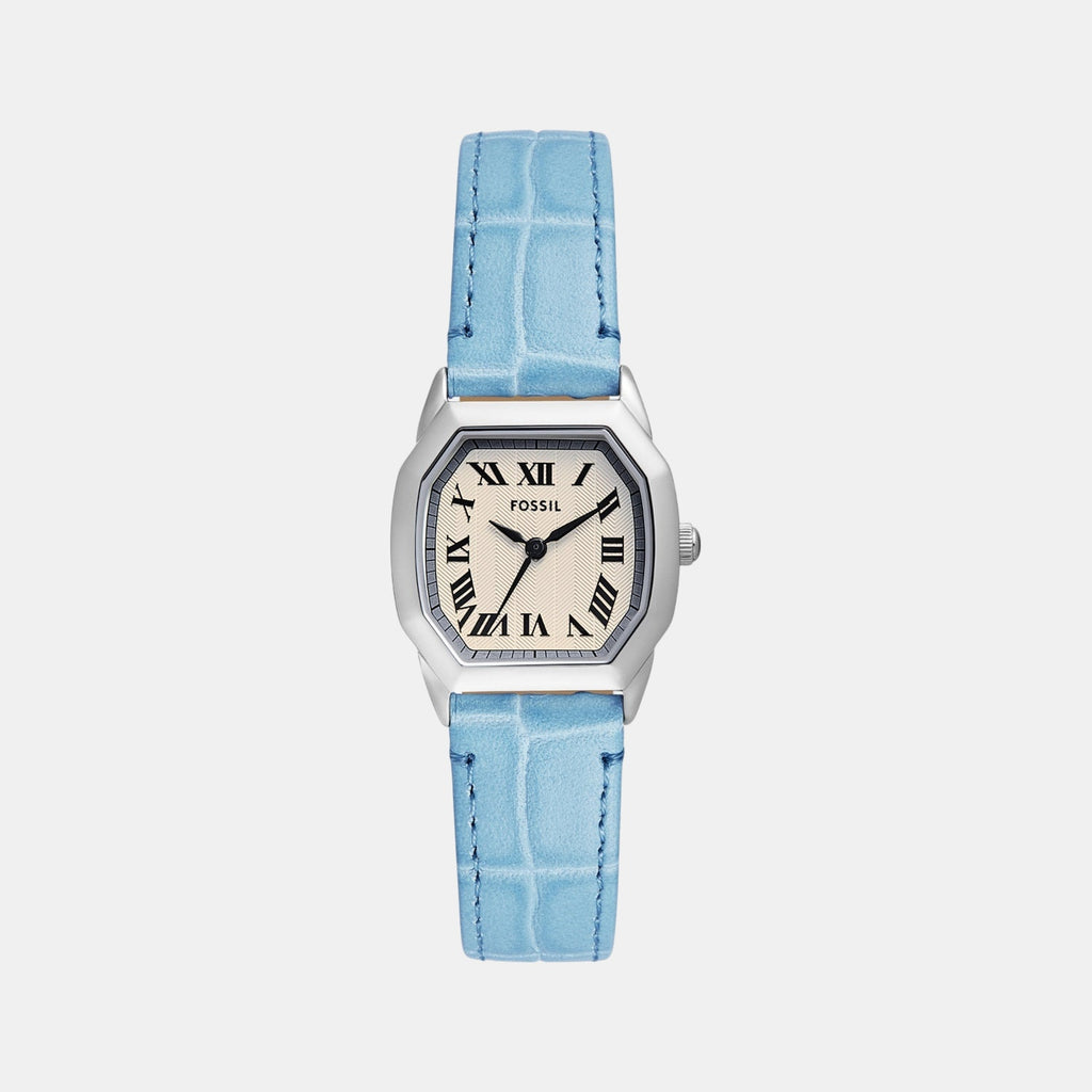 Harlow Women Quartz Cream Dial Analog Leather Watch ES5405