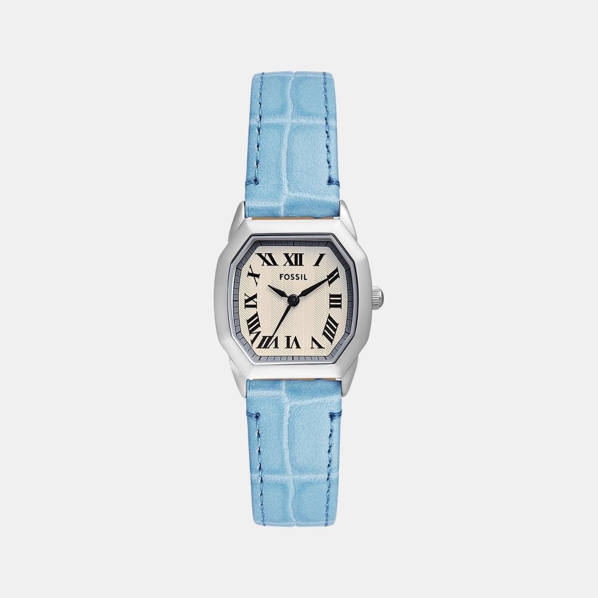 Harlow Women Quartz Cream Dial Analog Leather Watch ES5405