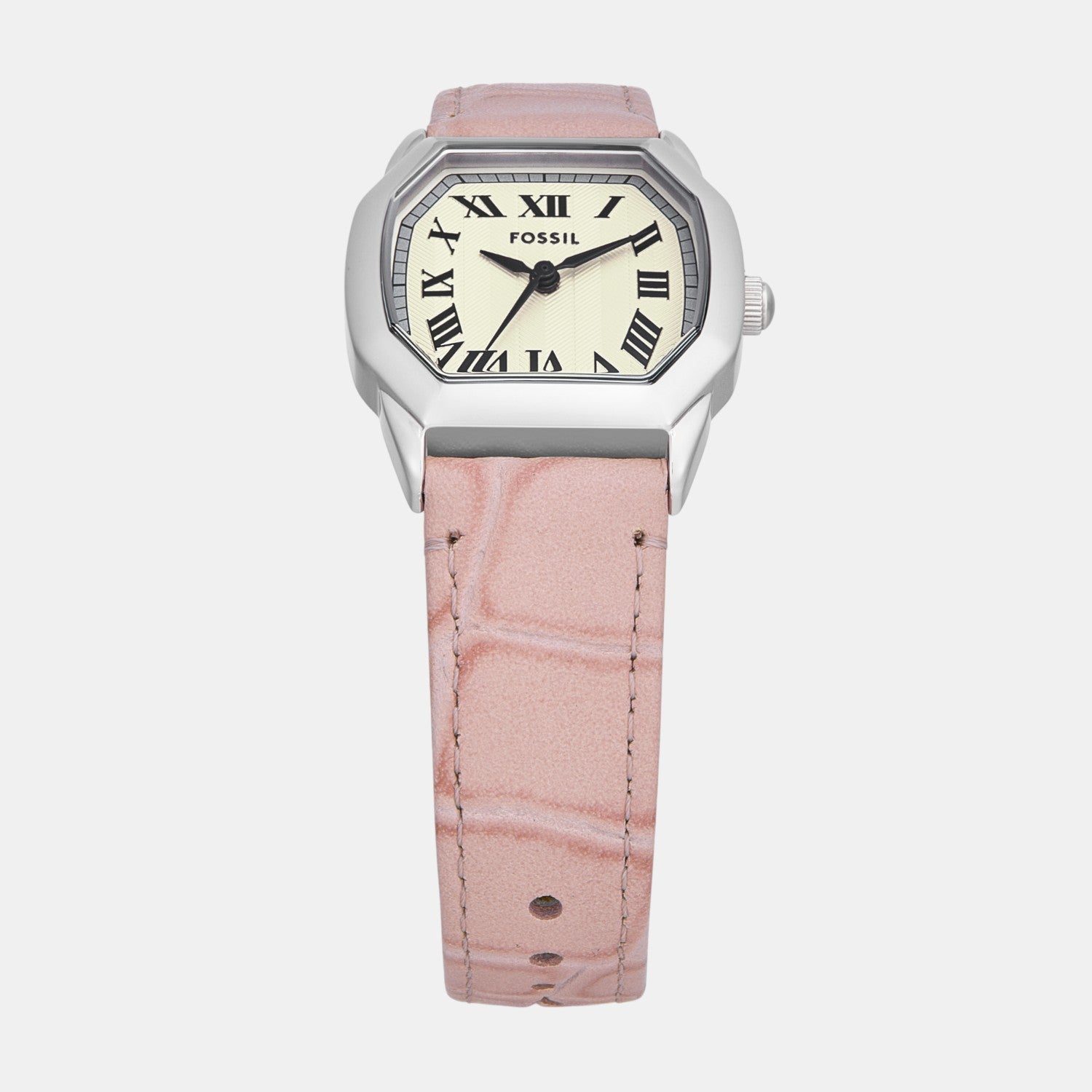 Harlow Women Quartz Cream Dial Analog Leather Watch ES5406