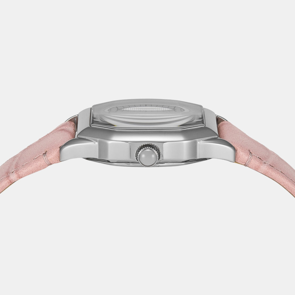 Harlow Women Quartz Cream Dial Analog Leather Watch ES5406