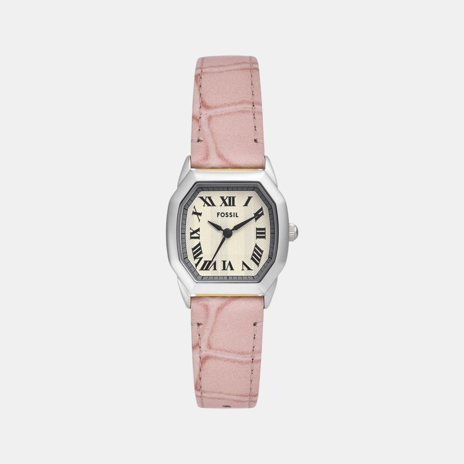 Harlow Women Quartz Cream Dial Analog Leather Watch ES5406