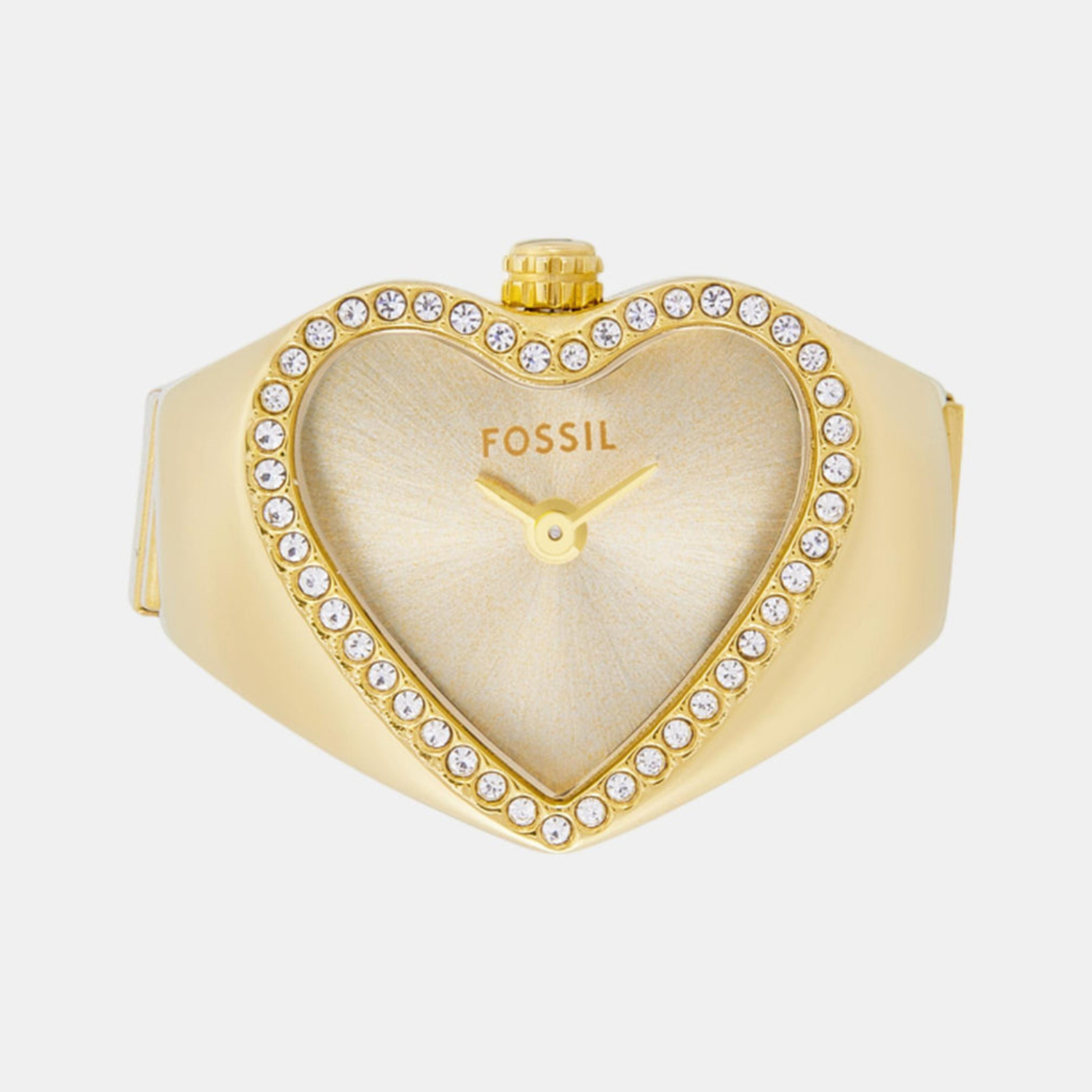 Fossil Watch Ring Women Gold Stainless Steel Watch ES5407 – Just In ...