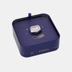 Watch Ring Women Quartz Pink Dial Analog Stainless Steel Watch ES5408