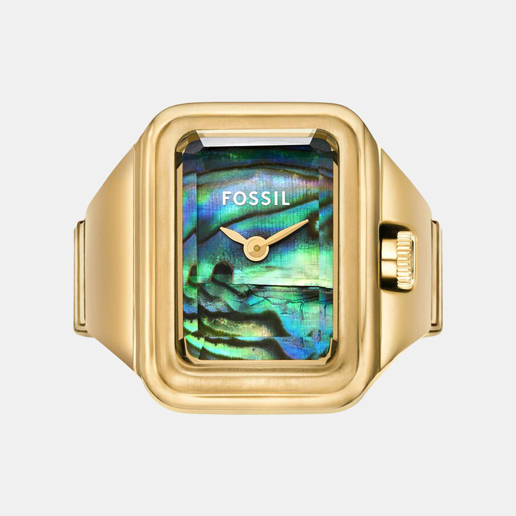 Raquel Watch Ring Women Quartz Mother Of Pearl Dial Analog Stainless Steel Watch ES5411