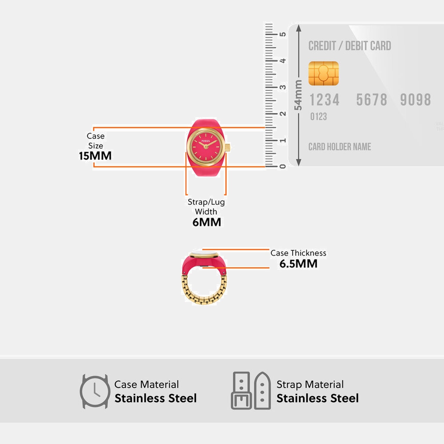 Women Quartz Pink Dial Analog Watch ES5414