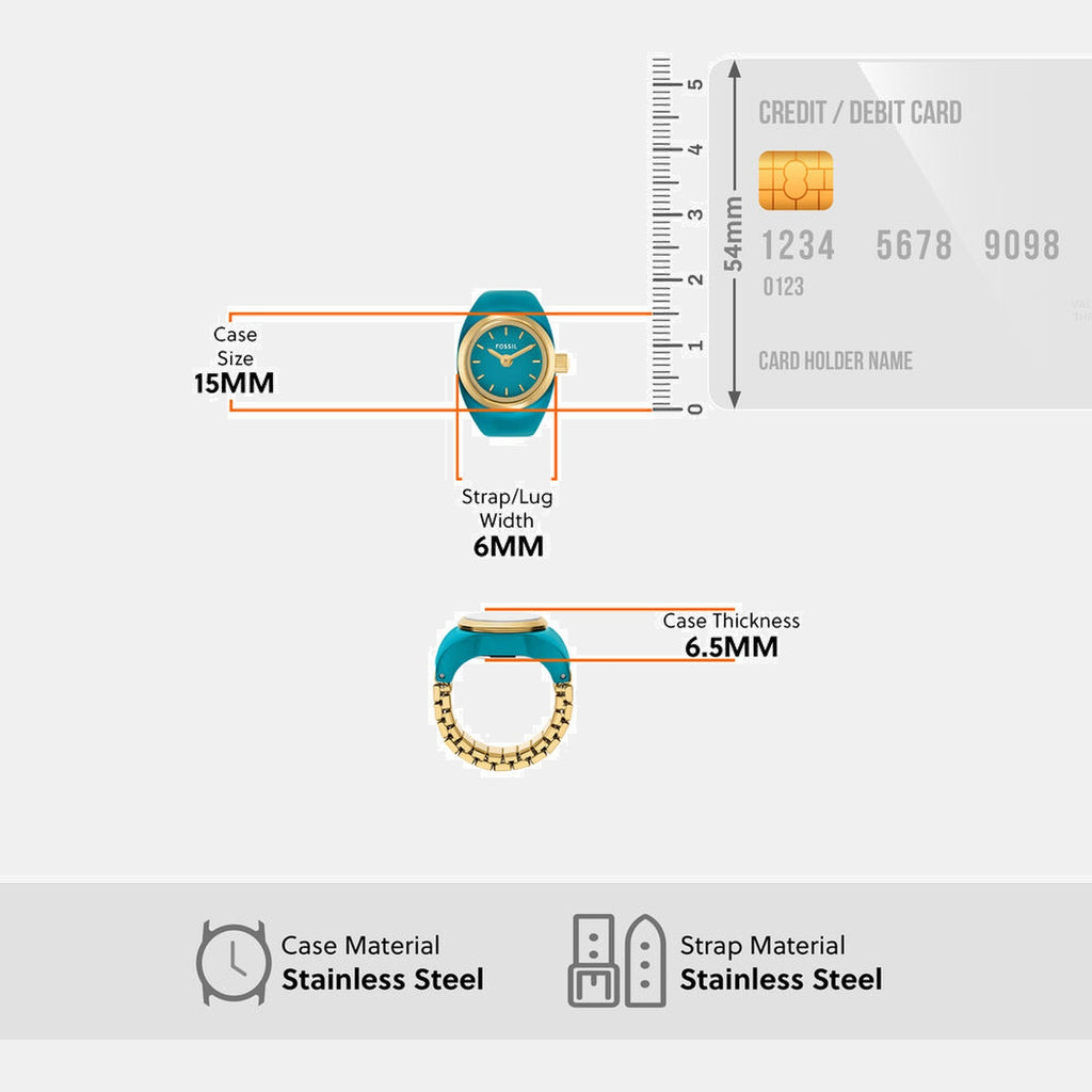 Women Quartz Blue Dial Analog Watch ES5415