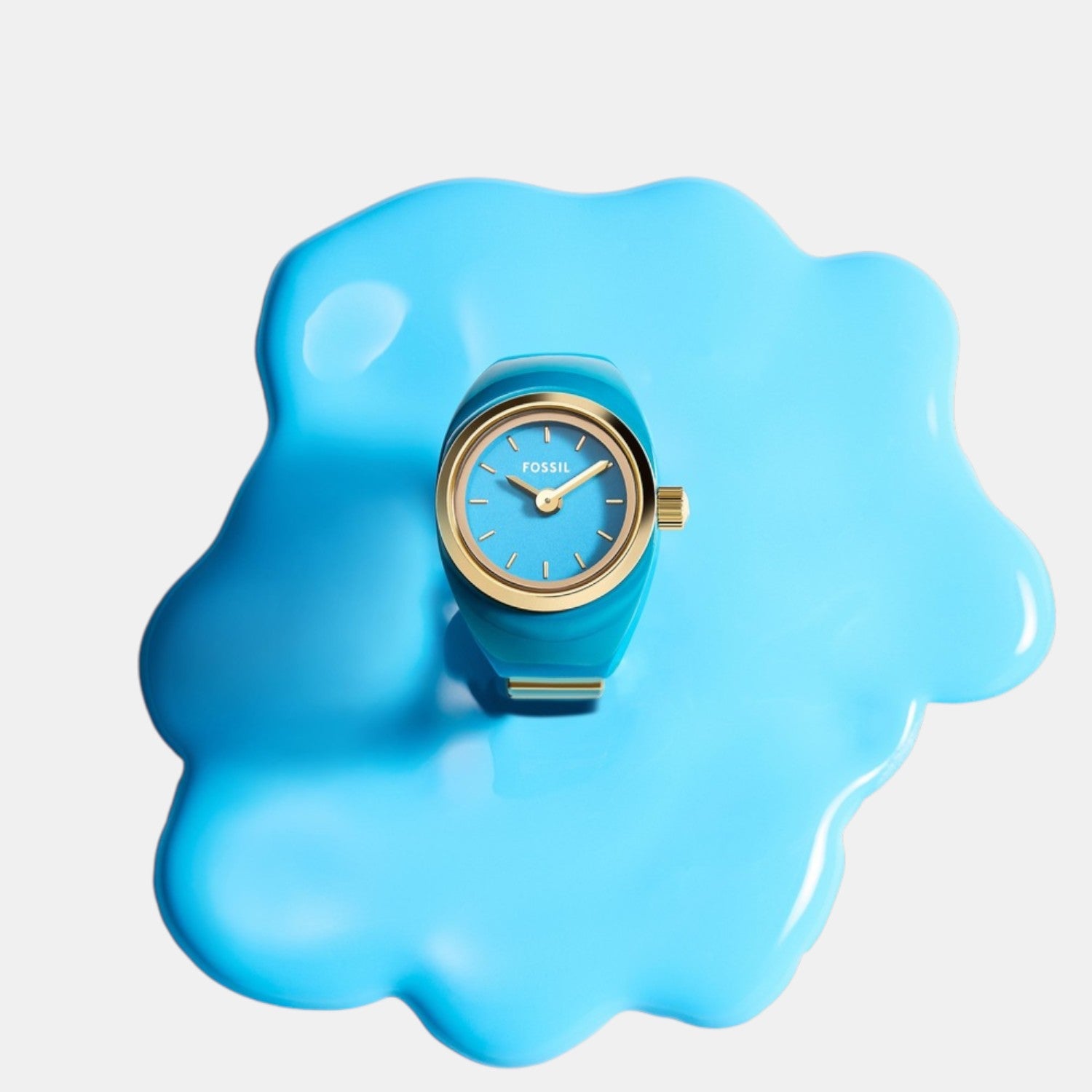 Women Quartz Blue Dial Analog Watch ES5415