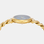 Women Quartz Mother Of Pearl Dial Analog Stainless Steel Watch ES5416