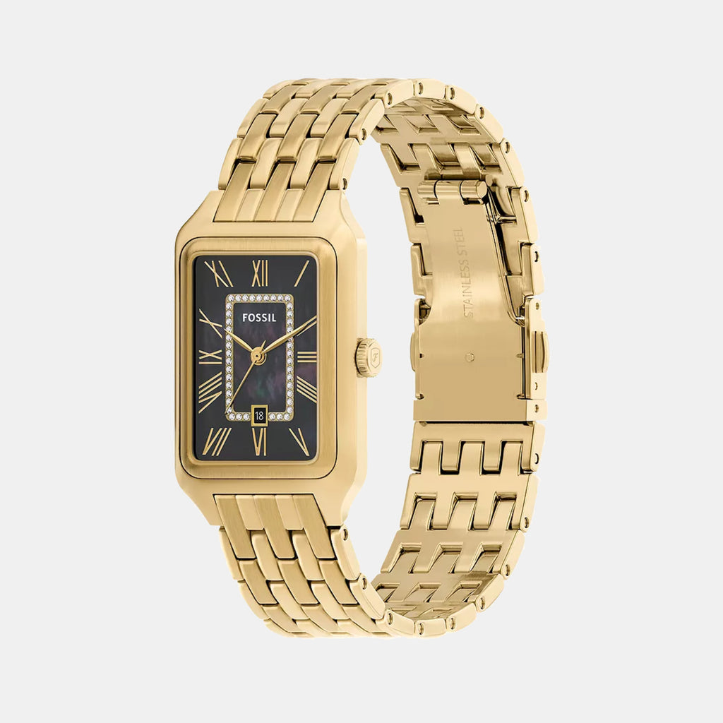 Raquel Women Quartz Mother of Pearl Dial Analog Stainless Steel Watch ES5417