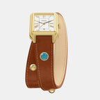 Raquel Women Quartz Silver Dial Analog Leather Watch ES5418