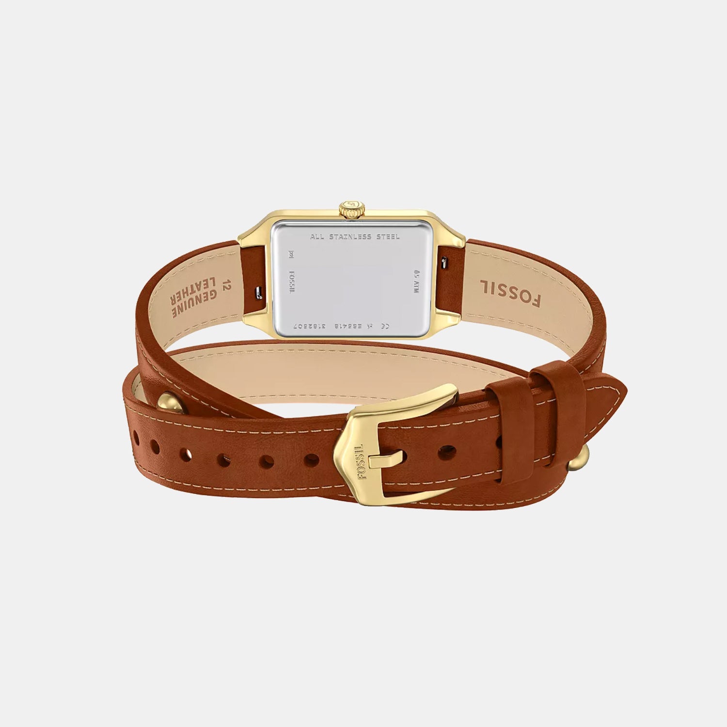 Raquel Women Quartz Silver Dial Analog Leather Watch ES5418