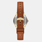 Gilmore Women Quartz Silver Dial Analog Leather Watch ES5423