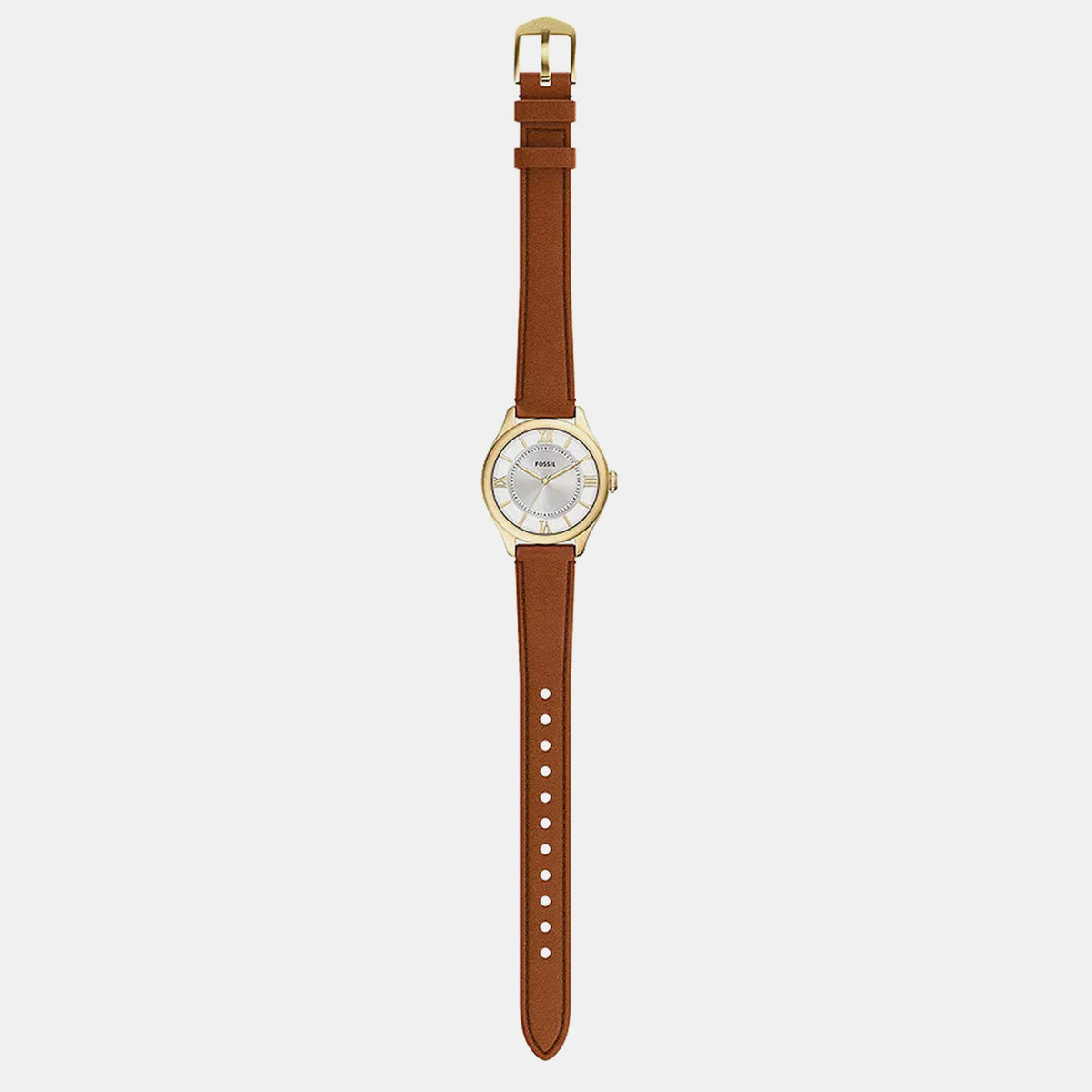 Gilmore Women Quartz Silver Dial Analog Leather Watch ES5423