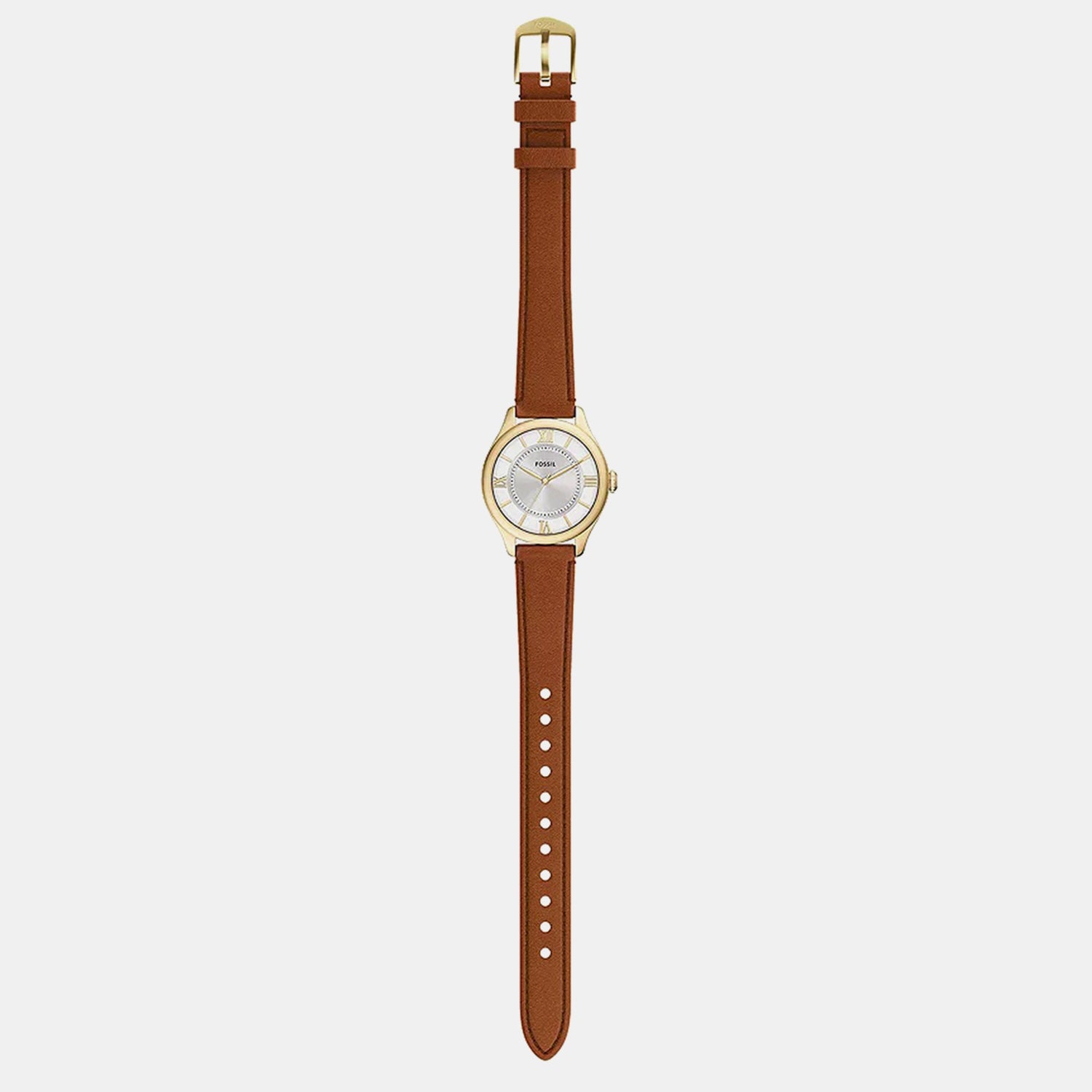 Gilmore Women Quartz Silver Dial Analog Leather Watch ES5423