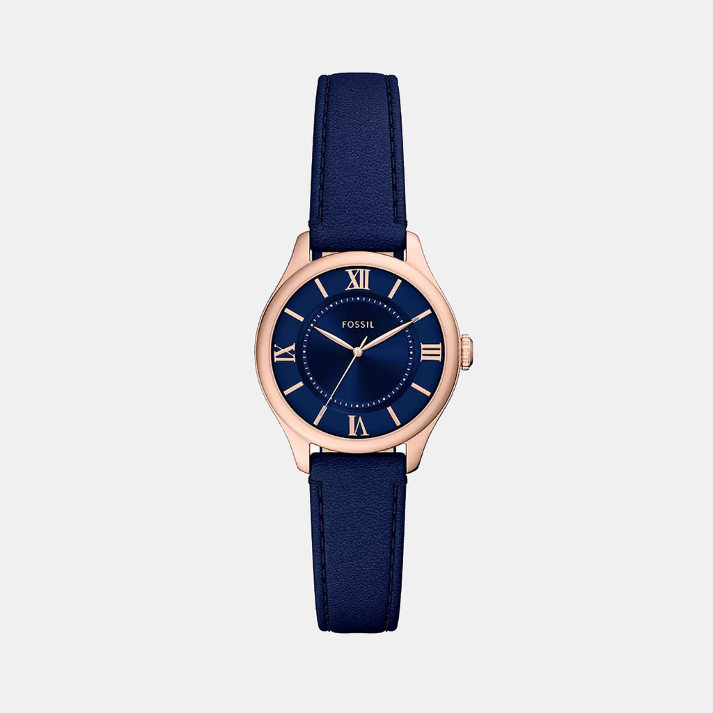 Gilmore Women Quartz Blue Dial Analog Leather Watch ES5424