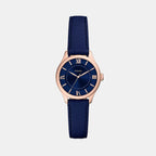 Gilmore Women Quartz Blue Dial Analog Leather Watch ES5424