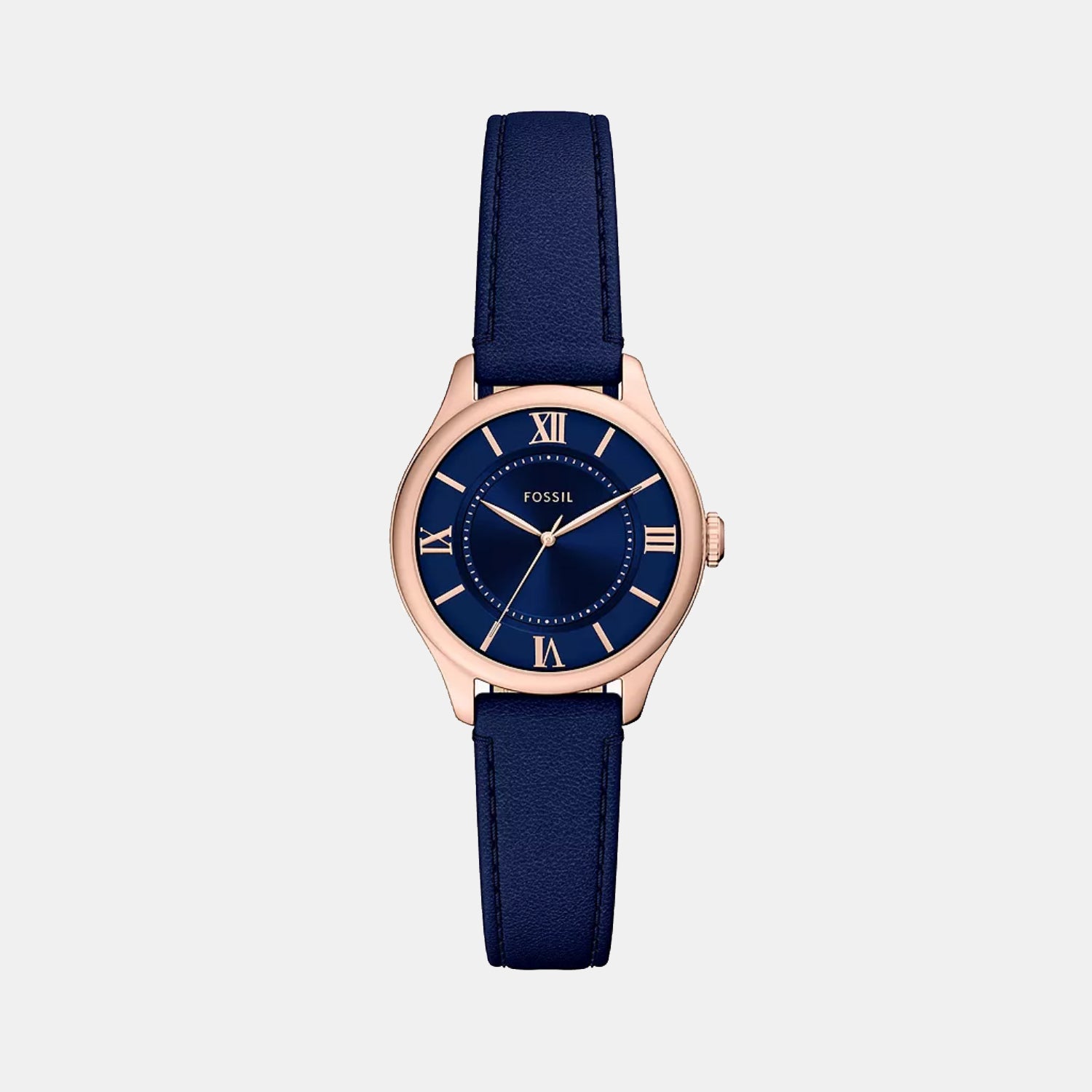 Gilmore Women Quartz Blue Dial Analog Leather Watch ES5424