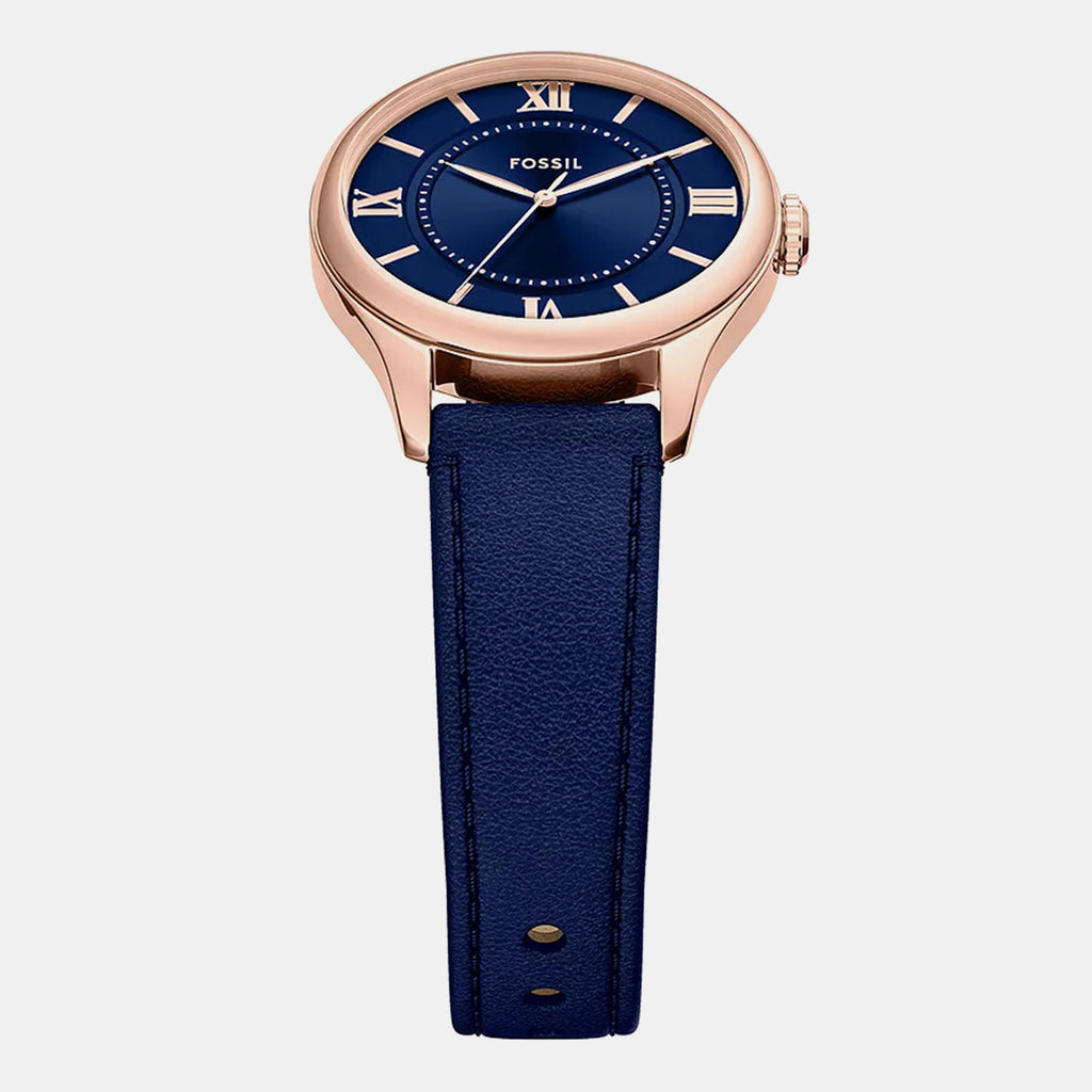 Gilmore Women Quartz Blue Dial Analog Leather Watch ES5424