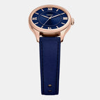 Gilmore Women Quartz Blue Dial Analog Leather Watch ES5424